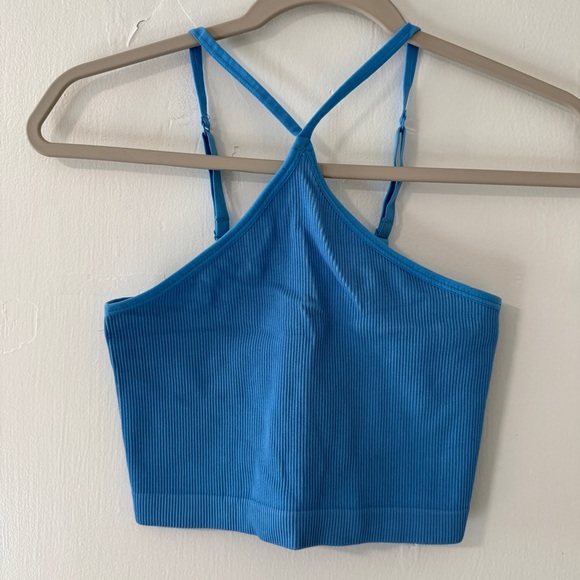 Colsie (Target) Ribbed Cross-Strap Crop Top | Size: Medium - Picture 2 of 5